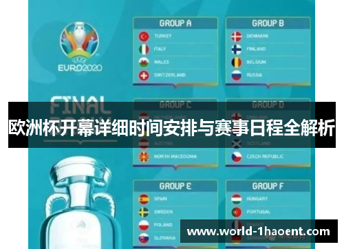 欧洲杯开幕详细时间安排与赛事日程全解析