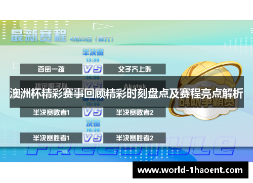 澳洲杯精彩赛事回顾精彩时刻盘点及赛程亮点解析 澳洲杯精彩赛事回顾精彩时刻盘点及赛程亮点解析